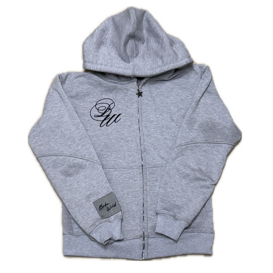 Gray Zip Up Jacket